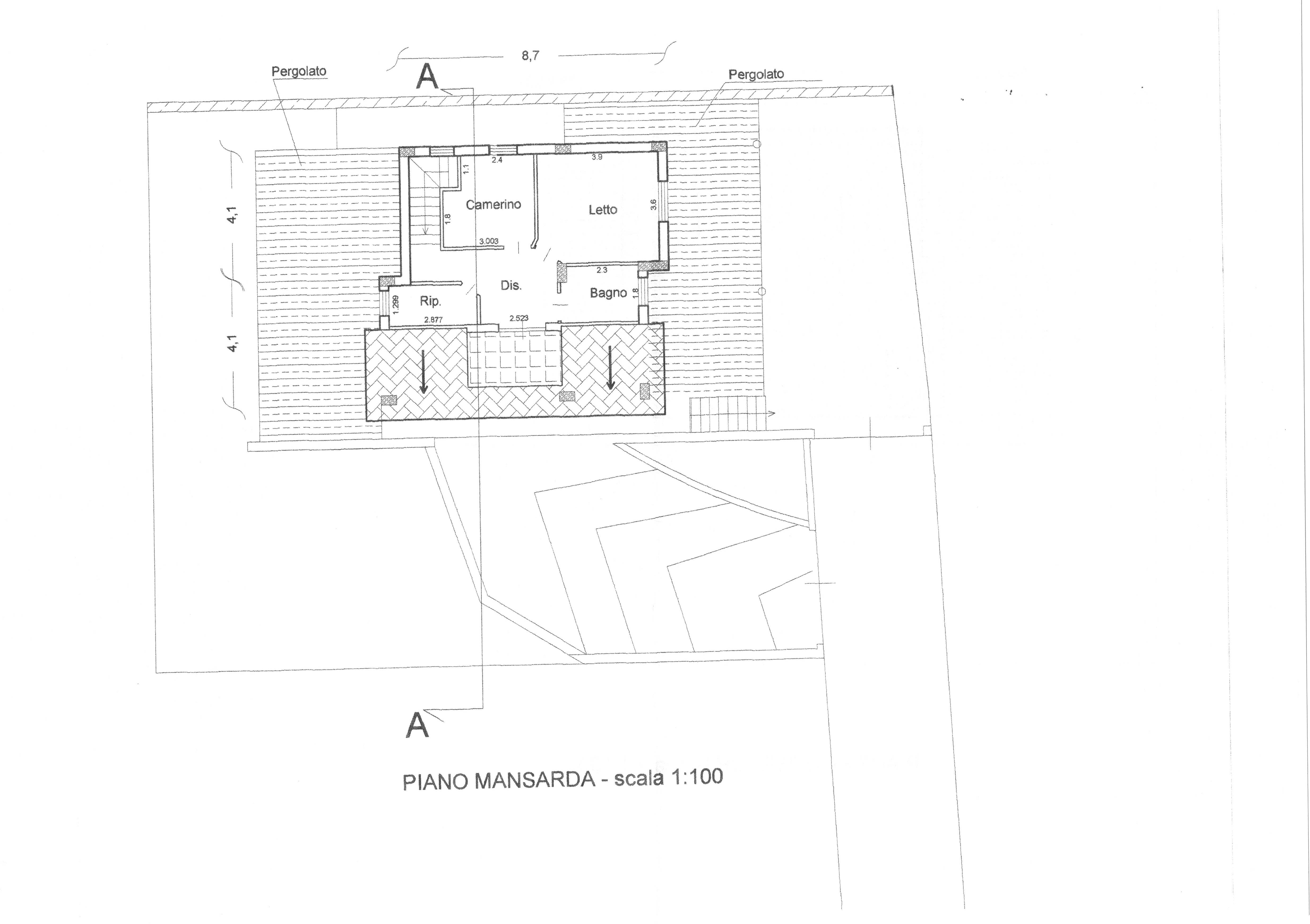 Str. Vic. Caputello terreno con progetto di 180 mq