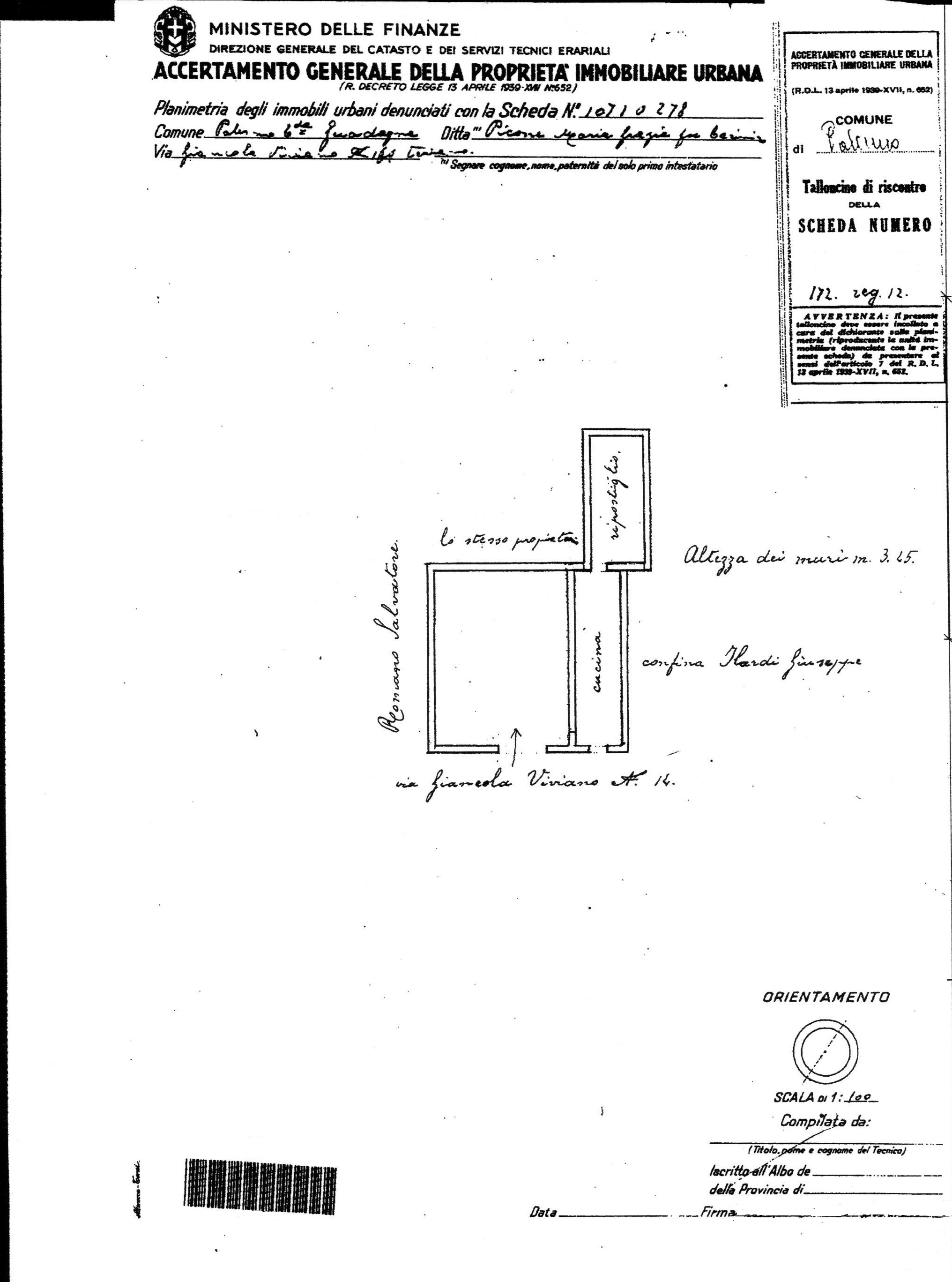Via Lo Castro e Via Viviano, due casette adiacenti